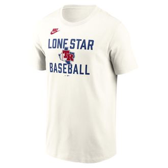 Nike Texas Rangers Cooperstown 70s Inspired Nike Mens MLB T-Shirt in White | N19911KT75-9V0