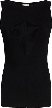 Khaite The Evelyn ribbed tank top - women - Viscose/Polyester/Polyamide/Elastane - S - Black