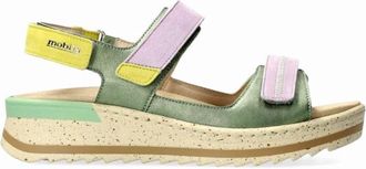 Mephisto Wide Fit Multicolour Sandaal - Dames - Sandalen - Veelkleurig - 42 EU - Leer - Schoenen