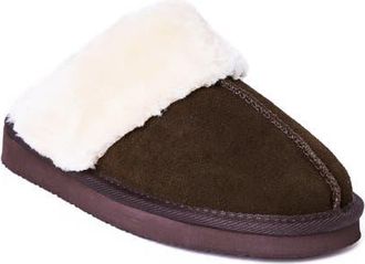 Minnetonka Chesney Mule Slipper in Chocolate at Nordstrom, Size 10