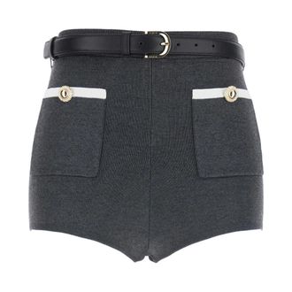 Self Portrait Dames, Korte broeken, Grijs, Maat: M