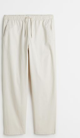 H&M Schlupfhose aus Twill Relaxed Fit - Beige