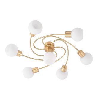 Lindby L&aacute;mpara De Techo ciala En Dorado Vidrio - Lindby