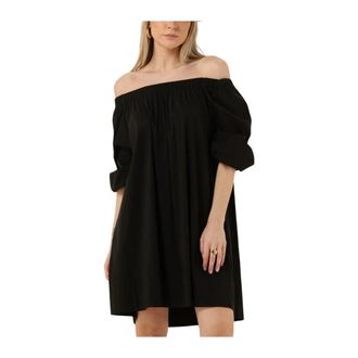 Semicouture Dames, Jurken, Zwart, Maat: 4XS