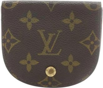 Louis Vuitton Pre-owned Canvas Portemonnee - unisex - Vintage Accessoires - Bruin - ONE Size - Vintage