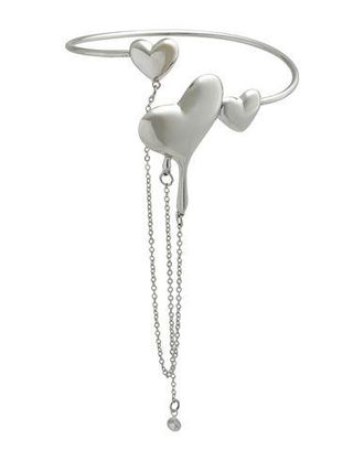 8 by YOOX RIGID MULTIPLE HEARTS AND CHAINS ARM BRACELET