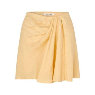 Sams&oslash;e & Sams&oslash;e Saiben Skirt - Skirts - Mujer - Amarillo - M