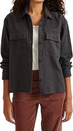 Eddie Bauer Ballard Flap Pocket Novelty Button Up Shirt In Gray