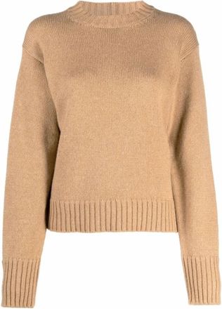 Jil Sander Beige Kasjmier Trui - Dames - Cashmere truien - Beige - S - Kasjmier - Truien & Vesten