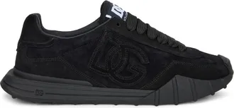 Dolce & Gabbana Mens Trainers With Reinforced Sole Black Black-Black Viscose Black/black Sneaker
