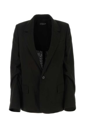 Ann Demeulemeester Black Cotton Renske Blazer