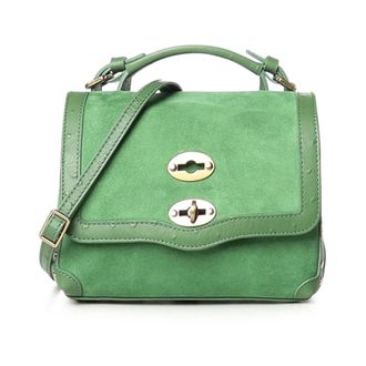 Zanellato Postina Zashmere & Cactus - Dames - Handtassen - Groen - ONE Size - Katoen - Tassen