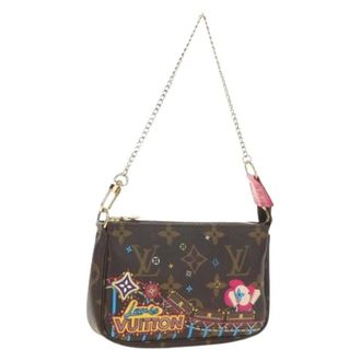 Louis Vuitton Pre-owned Accessory Pouch - Dames - Pre-owned - Bruin - Maat: ONE Size