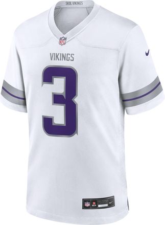 Nike Jordan Addison Minnesota Vikings Nike Mens NFL Game Jersey in White | 67NM0BAZ9MF-00X