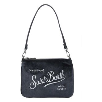 MC2 Saint Barth Pochette Mini Parisienne in Velluto - - Bags - Donna - Nero - ONE SIZE