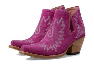 Ariat Dixon Western Boots Womens Shoes Haute Pink Suede : 8.5 B - Medium, Leather