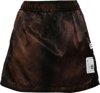 Miharayasuhiro mini wraparound skorts - women - Cotton/Rayon - 38 - Black