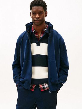 Tommy Hilfiger Packable Hood Zip-Thru Sweatshirt