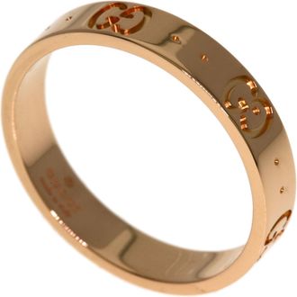 Gucci Icon Pink Gold (18K) Band Ring (Pre-Owned)