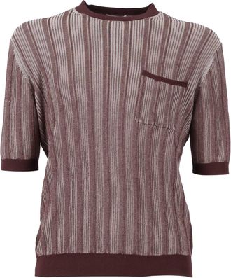 Ballantyne Vertical Stripe Ribbed Top