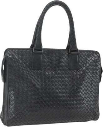 Bottega Veneta Pre-owned Tote Bag - Dames - Vintage Shopper - Zwart - ONE Size - Leer - Vintage