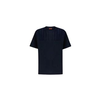 Missoni Heren, Tops, Blauw, Maat: M