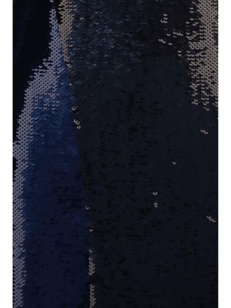 Tom Ford Womens Dress Two-Tone Sequin Royal Blue-Brown Polyamide Blue/brown