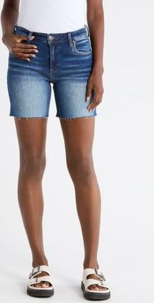 Kut from the Kloth Kity Raw Hem Denim Shorts in Bluestar at Nordstrom Rack, Size 12