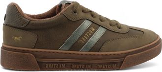 Mustang Womens Olive Green Street Platform Sneakers Shoes