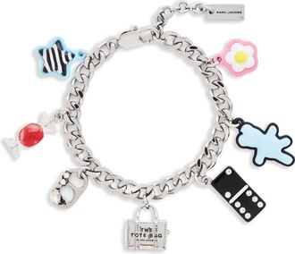 Marc Jacobs Bracciale con ciondolo Sticker - Argento