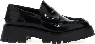 Alexander Wang Carter Lug Loafers - Dames - Loafers - Zwart - 41 EU - Leer - Schoenen