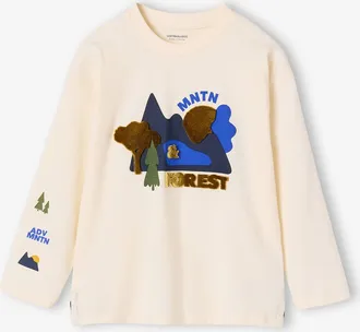 Vertbaudet Langarmshirt f&uuml;r Jungen mit Relief-Print