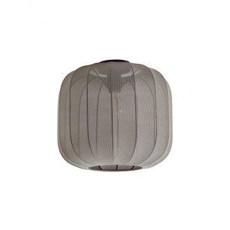 Lindby Lindby L&aacute;mpara De Techo helin En Gris Textura, Tela, Tejido, Seda