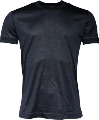 Dolce & Gabbana Short Sleeve Crew Neck T-shirt - Heren - T-shirts - Blauw - XS - Tops