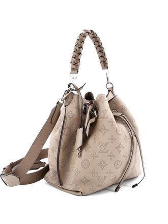 Louis Vuitton Muria Mahina Leather bucket bag - Beige
