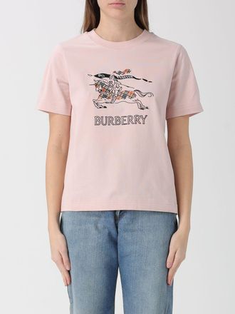 Burberry T-shirts in cotone con logo Burberry
