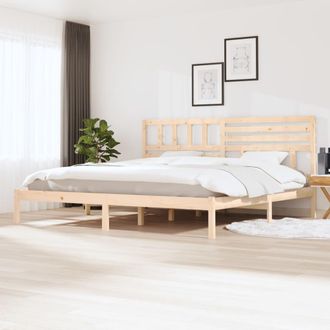 vidaXL Estructura De Cama Sin Colch&oacute;n Madera Maciza De Pino 180x200 Cm Vidaxl