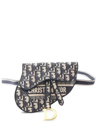 Dior Marsupio Saddle in tela con motivo Oblique 2010-2025 - Marrone