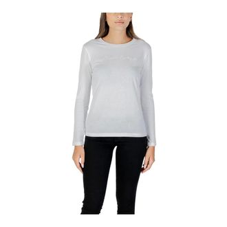 A|X Armani Exchange Dames, Tops, Wit, Maat: S Katoen