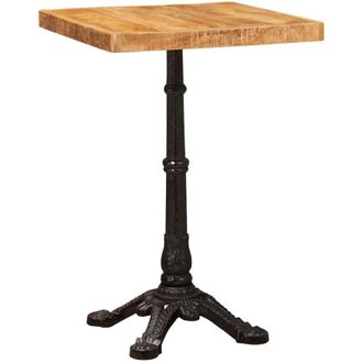 vidaXL Bistro Table Brown 50 x 50 x 76 cm Solid Mango Wood vidaXL