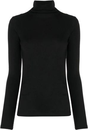 Vince Truien & Vesten, Dames, Zwart, S, Katoen, Katoenen coltrui