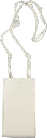 Jil Sander Telefoonhoesje Tangle Dames Beige/Eierschaalleer