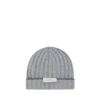 Brunello Cucinelli Gray Cashmere Mens Beanie