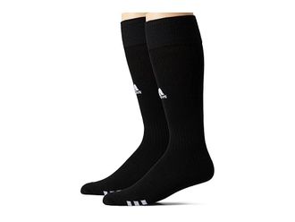 adidas Rivalry Soccer 2-Pack OTC Sock Crew Cut Socks Shoes Black/White : XS (US Womens 3-5), Nylon/Polyester