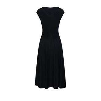 Alaia V Sculpt Dress - female - Ala&iuml;a - Midi Dresses - Black - S - Dresses