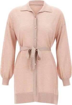 KANGRA Maxi Cardigan - Dames - Vesten - Roze - S - Truien & Vesten