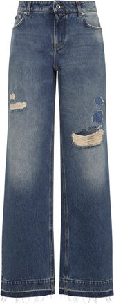 Dolce & Gabbana Blue Cotton Jeans-Donna
