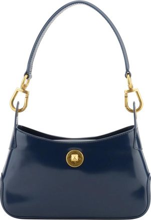 Pourchet &Eacute;clat Schoudertas - Dames - Schoudertassen - Blauw - ONE Size - Leer - Tassen