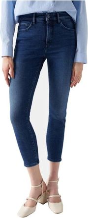 Salsa Skinny Jeans - Dames - Cropped Jeans - Blauw - W27 L28 - Jeans