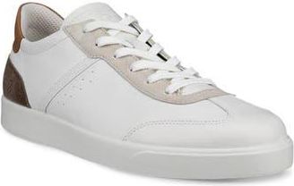 Ecco Street Lite Low Top Sneaker in White/Gravel/Cashmere at Nordstrom Rack, Size 8-8.5Us / 42Eu